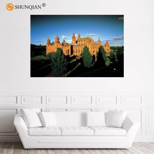 Nice Edinburgh Poster Custom Satin Poster Print Cloth Fabric Wall Poster Print Silk Fabric Print Poster 18-1-30