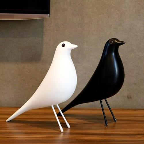 Creative Resin Craft Bird Figurine Statue Office Ornaments Sculpture Home Decoration Accessories