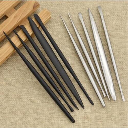 Top Stainless Steel Sculpture clay tools wax Sludge Knife Pottery Ceramic Carving Modeling Polymer Clay Tools