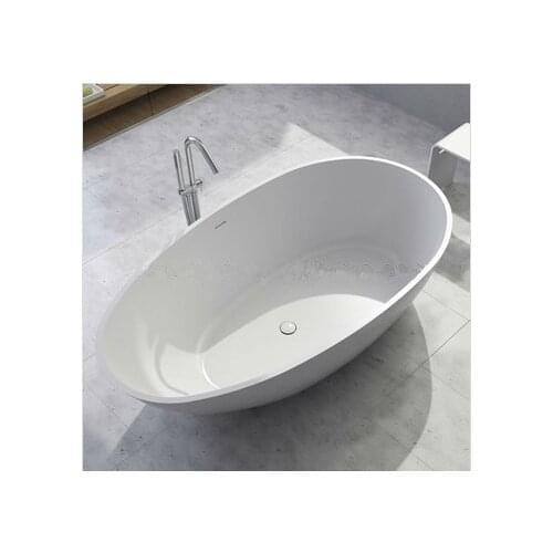 CUPC APPROVED MARCELLA SOLID SURFACE STONE BATHTUB ARTIFICIAL STONE BATHTUB 1780x980x510 MM WD018