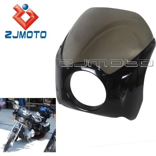 Motorcycle Headlight Fairing Mask Front Windshield For Harley Sportster Custom Glide Dyna Roadking