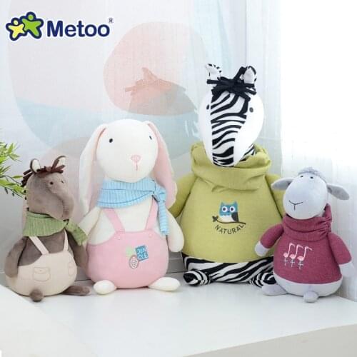 Stuffed Toys For Girls Baby Metoo Doll Cute Cartoon Kawaii Animals Soft Plush Rabbit For Kids Children Christmas Birthday Gift