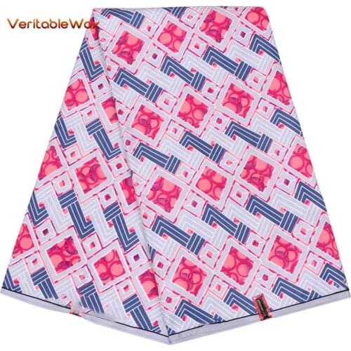 2020 New Ankara Polyester Wax Prints Fabric Veritablel Wax High Quality 6 Yards 2020 African Fabric For Party Dress FP6183