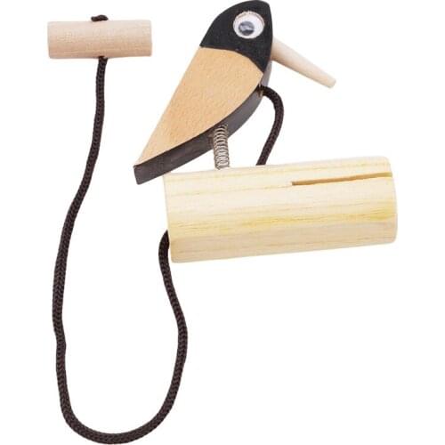 New Fine affordable children kids natural wooden traditional bird rattles clappers castanets early musical education instrument