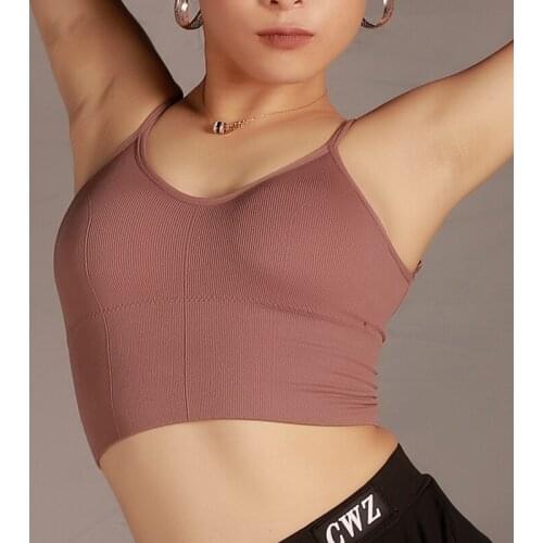 Latin Tops Dance Vest Sexy Black Dance Tops Women Samba Rumba Belly Dance Training Wear Practice Clothes Latin Tops With Bra Pad