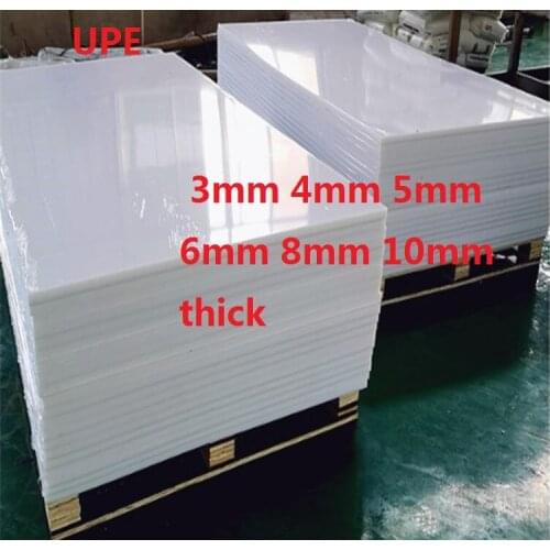 UPE plate board Ultra-high molecular Weight Polyethylene sheet UHMWPE 3mm 4mm 5mm 6mm 8mm 10mm thick