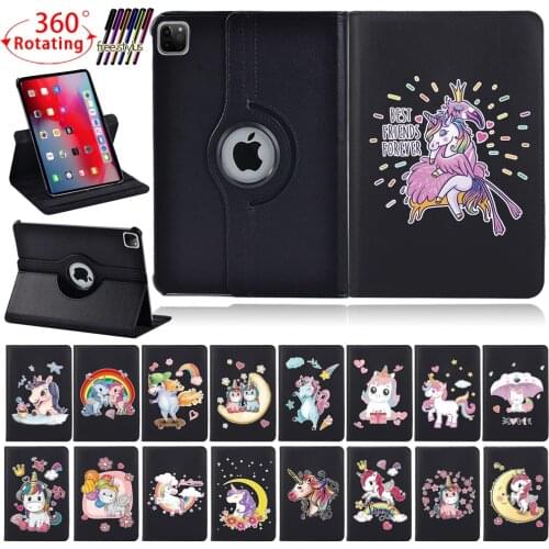 360 Rotating Tablet Case for Apple IPad Air 1/2/Air 3rd Gen 2019/Air 4th Gen 2020 Leather Stand Cover Case+ Free Stylus