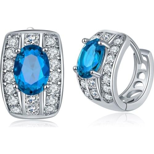 ZSLBS Simple Huggies Earrings For Women Zirconia Crystal Round Hoop Earring Girl Jewelry Gifts Pendientes Boucle Oreille Femme