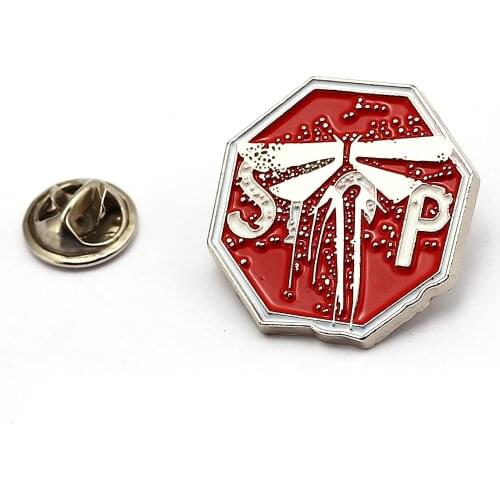 Game The Last of Us Part II 2 Firefly Logo Badges 3D Metal Brooches Pin Collectibles For Men Women Gift Cosplay Souvenir Jewelry