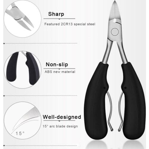 New Toe Nail Clippers 1PC Nail Correction Nippers Clipper Cutters Dead Skin Dirt Remover Pedicure Care Tools