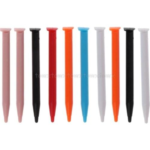 10Pcs Plastic Stylus Pen Game Console Screen Touch Pen for Nintendo New Lapiz Tactil for 2DS XL / LL Game Console S11 19