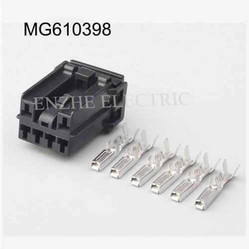100set MG610398 DJ7062Y-2-21 car female cable connectors jacket auto socket 6 pin Connector automotive plug include terminal