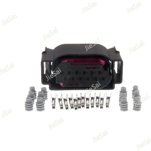 12 Pin Way 4E0 972 713 4E0972713 1534151-1 1534152-1 Lane Assist LCA Connector Plug For VAG Volkswagen Audi Porsche Benz