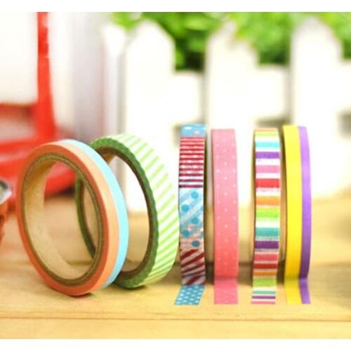 18 pcs/lot Slim Washi Tape British Pattern Masking Tapes for DIY Album Scrapbook Deco Adhesive Sticker Stationery School Supply
