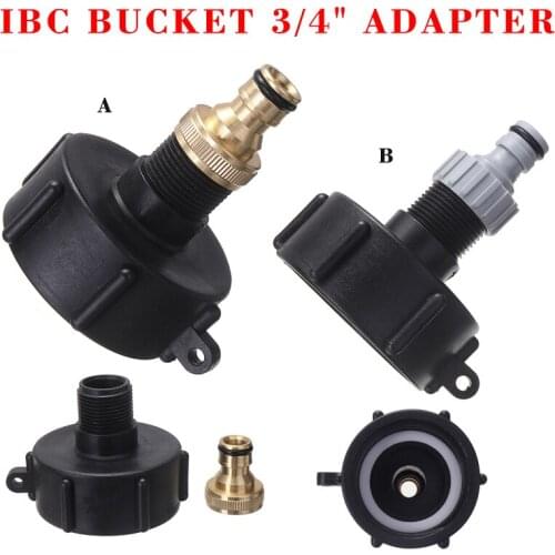 Adapter IBC Tank to Plug Garden Container Water Tank Connection S60x6 3/4 inch Garden Watering Tools High Quality