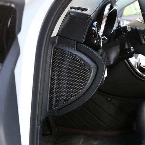 Car Accessories Side Decoration Cover Carbon Fiber 3D Interior Protection Sticker For Mercedes Benz C Class W205 C180 2016-2019