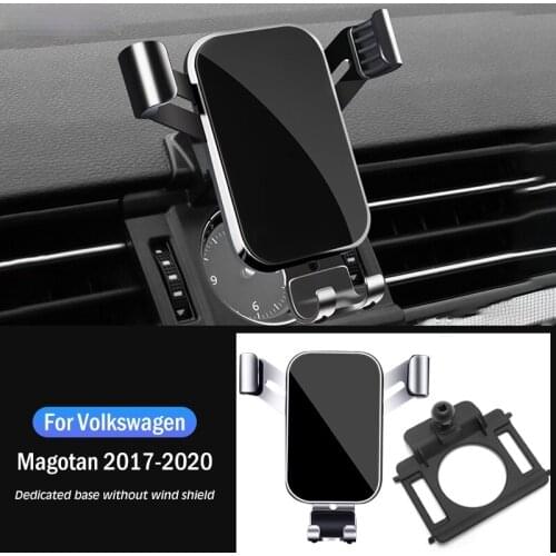 Car Mobile Phone Holder Air Vent Stand GPS Gravity Navigation Bracket For Volkswagen VW Magotan B8 2017-2020 Car Accessories