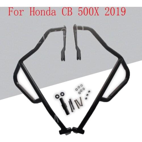 For Honda CB 500X 2019 Black Protector Parts Artudatech Motorcycle Modifi Accessories Engine Guard Upper and Lower Crash Bar