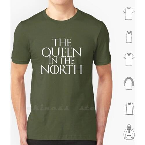 The Queen In The North T Shirt Cotton DIY Print Queen North Night Watch King Spoiler Cercei Final Season Die