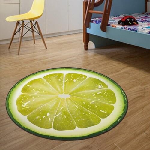 Wear-proof Anti-slip Round Carpet for Living Room Bedroom 3D Printed Computer Chair Area Rug Tea Table Mat Kids Bedroom Carpet