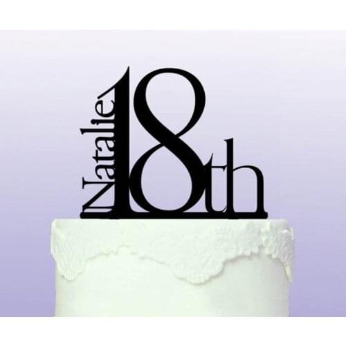 Beautiful 18th Birthday Cake Topper