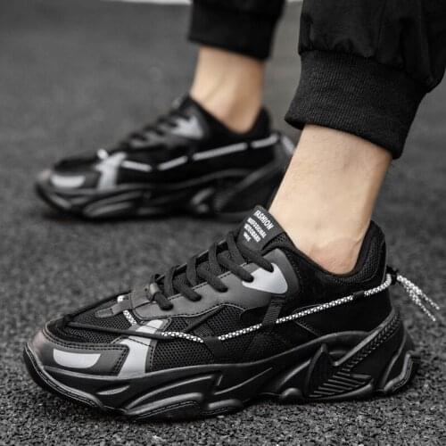 2020 Thick Sole Platform Sneakers Men Vulcanize Shoes Man Mixed Color Chunky Shoes Men Trainers Creepers Loafers R13-68