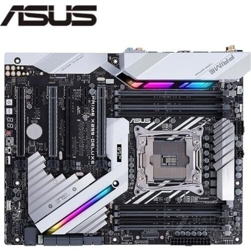 Used For Asus PRIME X299-DELUXE Original Desktop Intel X299 DDR4 Motherboard LGA LGA 2066 USB3.0 M.2 SATA3