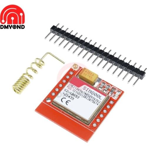 Mini SIM800L GPRS GSM Module MicroSIM Card Core Wireless Board Quad-band TTL Serial Port With Spring Antenna Pin Header