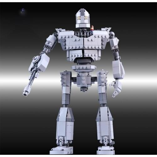 MOC Assembly Robot Fit The Iron Robot City Figures Giant Model Building Blocks Bricks Kids Toys Boy Gifts Birthday DIY toys