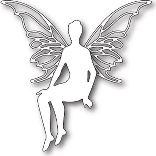 Perched Faerie Metal Cutting Dies New Diy Emboss Stencil Scrapbooking Dies For Card Making 2021