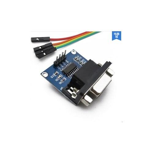 H04 5pcs/lot MAX3232 RS232 to TTL Serial Port Converter Module DB9 Connector MAX232