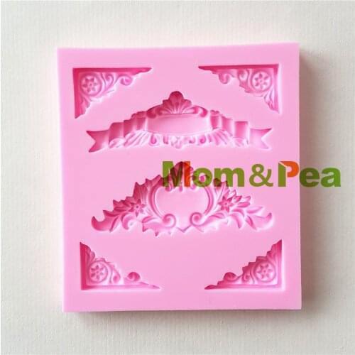 Mom&Pea 1282 Free Shipping Deco Silicone Mold Cake Decoration Fondant Cake 3D Mold Food Grade
