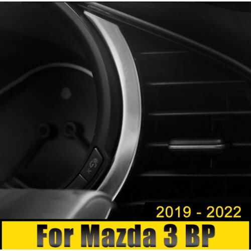Stainless Steel Instrument Gauge Panel Dashboard Console Cover Trim Kit For Mazda 3 Axela 2019 2020 Accessories