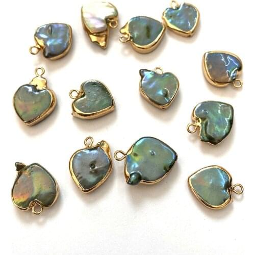 Irregular Heart Shape Freshwater Pearl Pendant Exquisite Charm Temperament Jewelry Fashion Jewelry Ladies Holiday Gift Jewelry