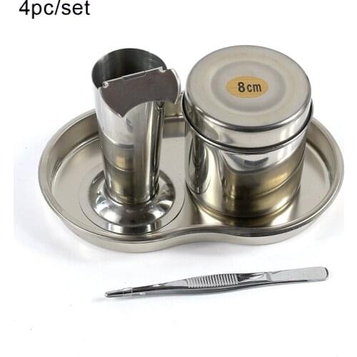 Stainless steel round head scorpion alcohol cylinder medical curved plate tube set