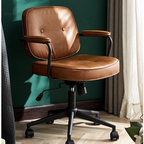 Nordic Leisure Office Chairs Home Computer Chair Office Furniture Fixed Armchair Modern Comfortable Sedentary Backrest Chair
