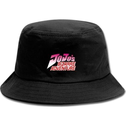 1 Pcs Fashion Anime Jojos Bizarre Adventure Fisherman Hat Bucket Hat Summer Harajuku Style Unisex Beach Cap Figure Toys Gifts