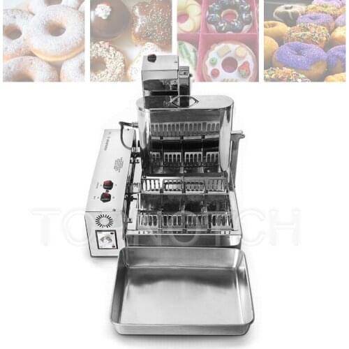 Fully Automatic Mini Donut Machine 110V/220V Cookies Pastry Donuts Restaurant Electric Commercial Stainless Steel Fryer