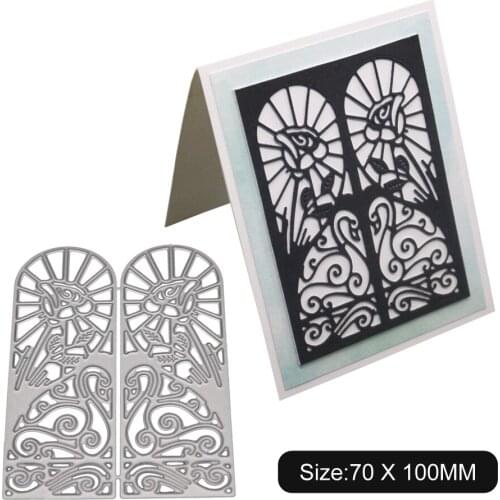 Gate Background Cutting Dies / Greeting Cards Cover Background Metal Stencil For Card Making Decorative Metasl Cutting Mold Ne