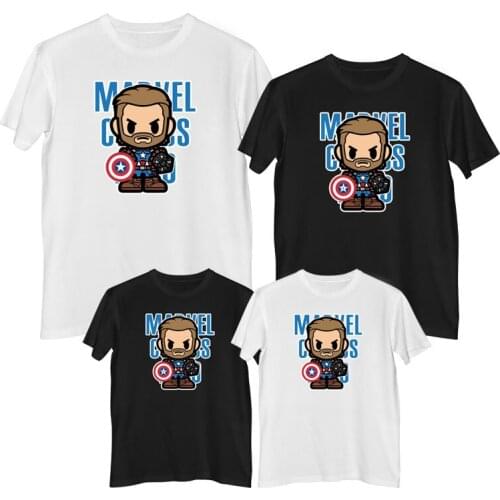 Marvel The Avengers Captain America T shirt Summer Comfortable 100% cotton Fashion clothes for teens Mens shirt boy t-shirt