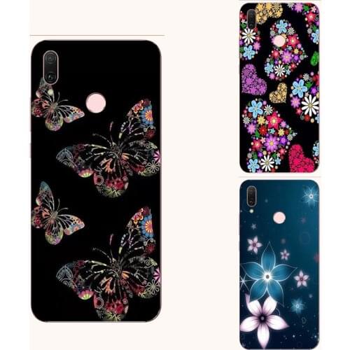 Flower butterfly silicone phone case For Huawei Honor 8 9 9A 9C 9i 9N 9S 9X 10 10i 10X Lite Pro Premium floral leaves phone case