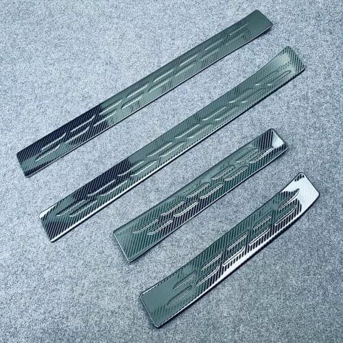 Car Styling For Nissan Note E13 2021 2022 Exterior Side Door Sill Protector Threshold Scuff Plate Welcome Pedals Covers Trims