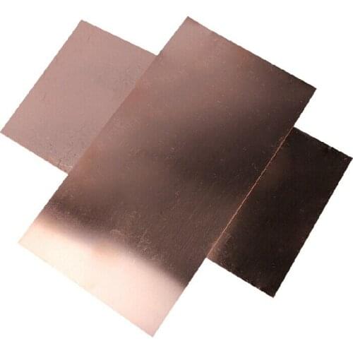 Red copper solid sheet, plate 0.8mm thick 100x100mm all sizes in stock DIY hardware
