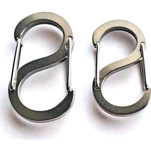 4mm thickened S-shaped stainless steel buckle for dog leash strong hook outdoor mountaineering use pet steel buckle