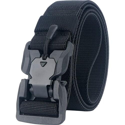 Military Equipment Tactical Belts Outdoor Nylon Magnetic Buckle Waistband Multifunctional Hunting Training Waist Belt