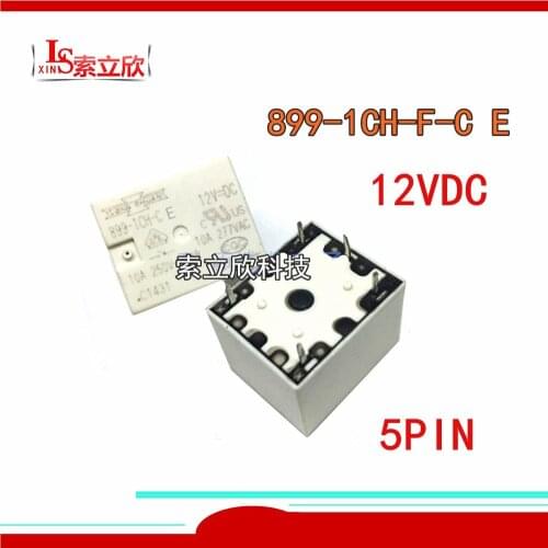 10PCS/lot 100%Original New Relay 899-1CH-F-C E 12VDC 899-1CH-F-C-E-12VDC 899-1CH-F-C E-12VDC 899 1CH F C E 12VDC 5PIN