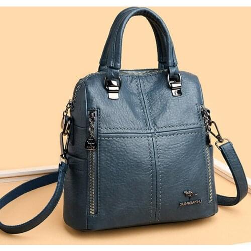 2021 Travel Back Pack Hot Leather Luxury Handbags Women Bags Designer Multifunction Shoulder Bags for Women