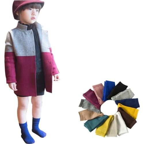 5 pair /1 lot autumn&Warm winter fashion cotton high socks for children 0-9 year baby socks boys girls socks