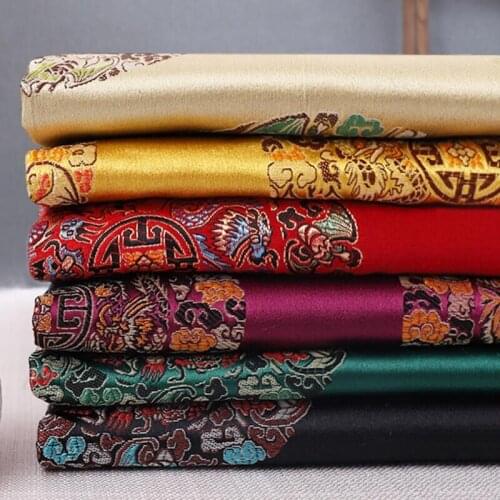 500cm*75cm brocade fabric imitaion silk satin cheongsam satin sofa cushion fabric fashoin clothing dress DIY cloth