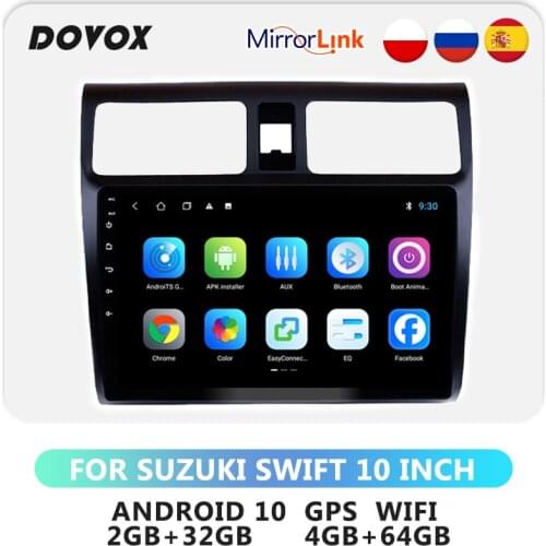 DOVOX For Suzuki Swift 2003/2010 Android Car Radio 2din GPS Car Multimedia Player Navigation Wifi RDS DSP 2 Din Autoradio Stereo